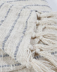 JOJO OVERSIZED THROW - IVORY/ BLUE GREY-Pom Pom at Home