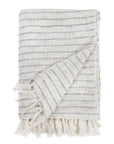 JOJO OVERSIZED THROW - IVORY/ BLUE GREY-Pom Pom at Home