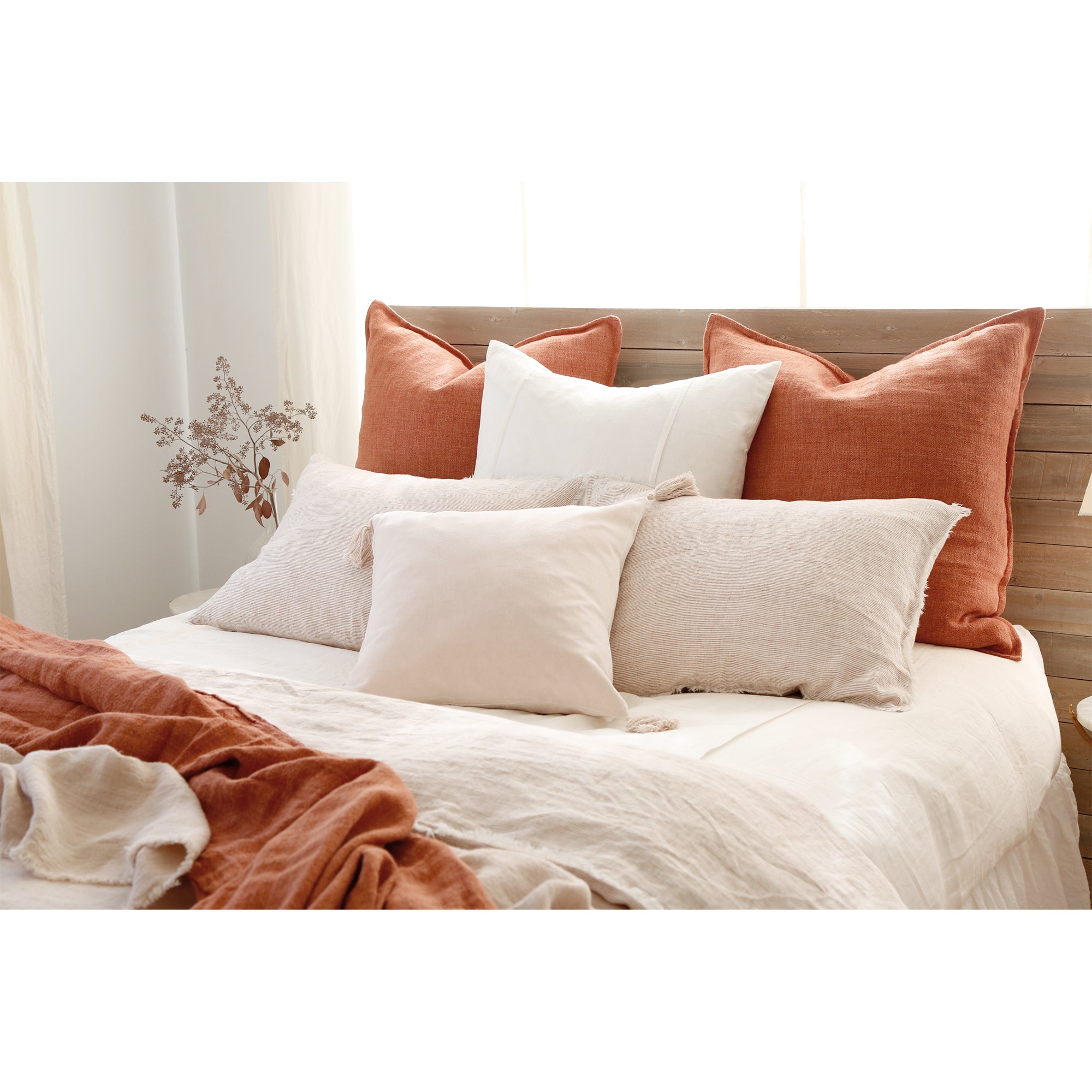 logan - terra cotta color - duvet set - pom pom at home