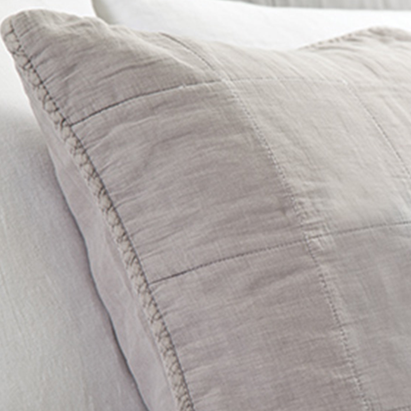Antwerp Coverlet-28x28 Large Euro-Natural-Pom Pom at Home