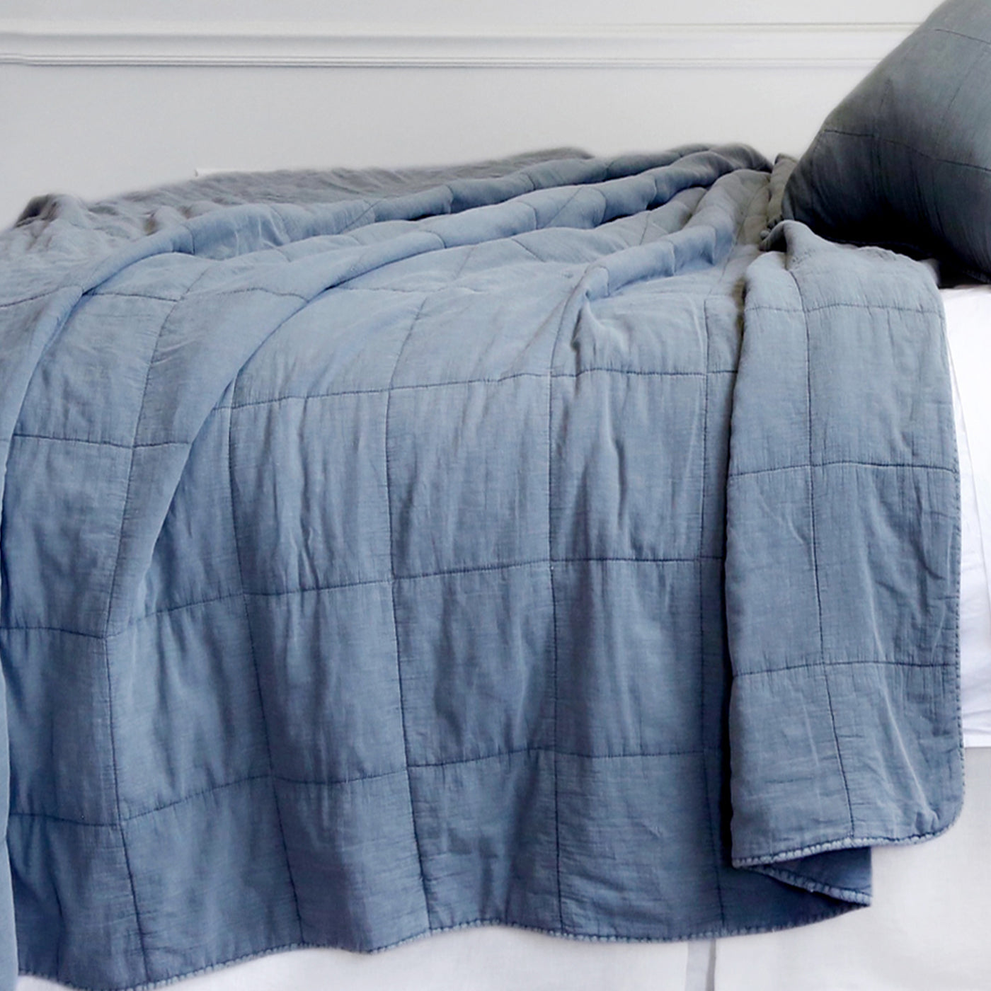 antwerp - navy color - coverlet - pom pom at home