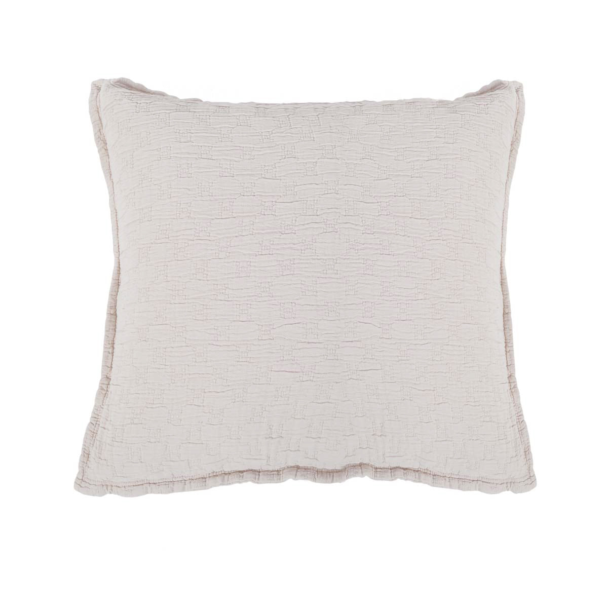 Ojai Matelasse-26x26 Euro Sham-Blush-Pom Pom at Home