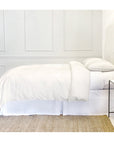 parker bamboo duvet cover set - ivory color - pom pom at home