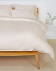 parker bamboo duvet cover set - sand color - pom pom at home