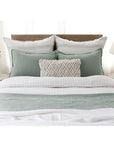 harbour matelasse collection - sea glass color - coverlet - pom pom at home