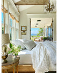 blake - white/ocean color - duvet set - pom pom at home