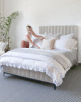 blake - white/ocean color - duvet set - pom pom at home