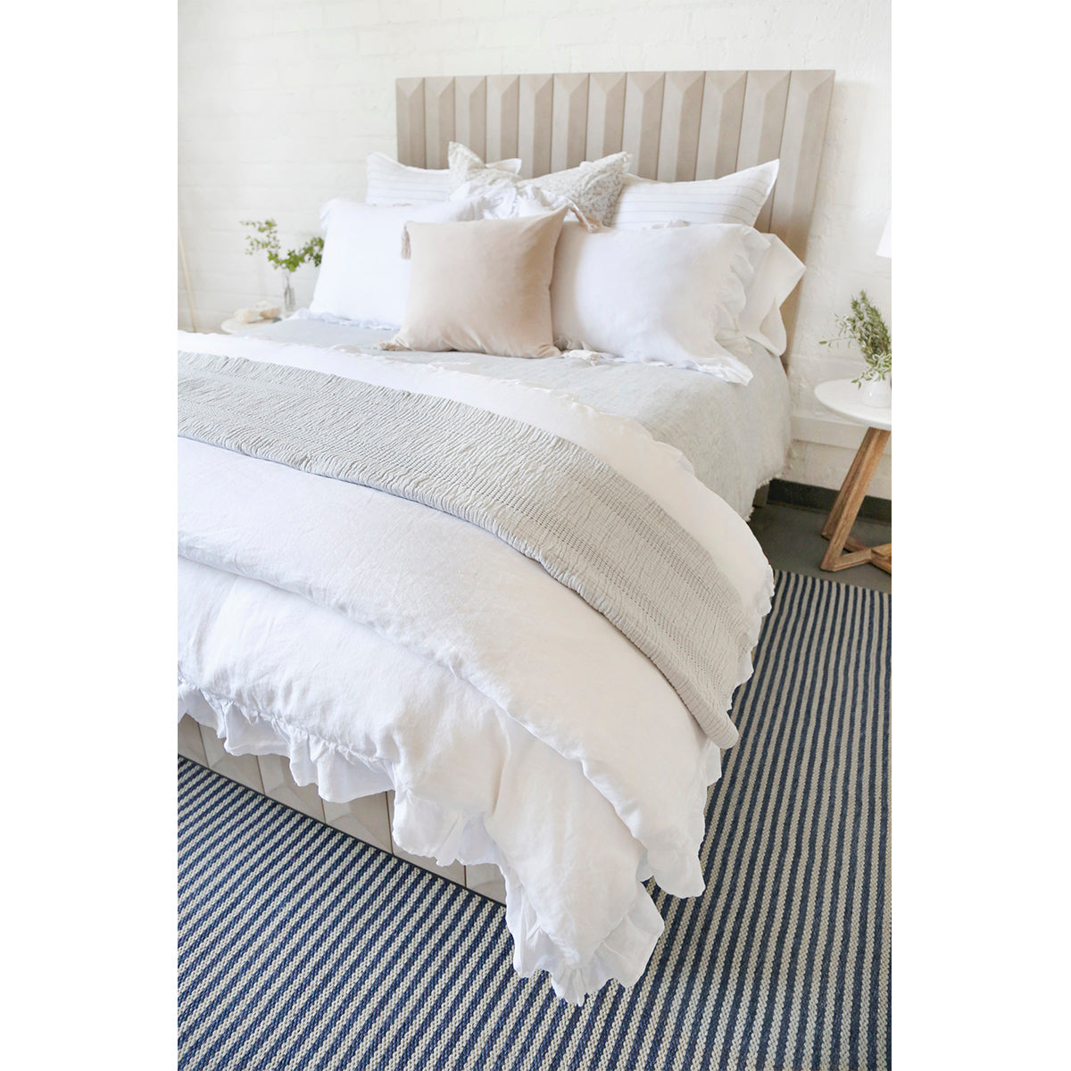 nantucket matelasse collection - coverlet - 3 colors - pom pom at home
