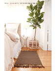 TASSEL HANDWOVEN RUG - MOCHA-Pom Pom at Home