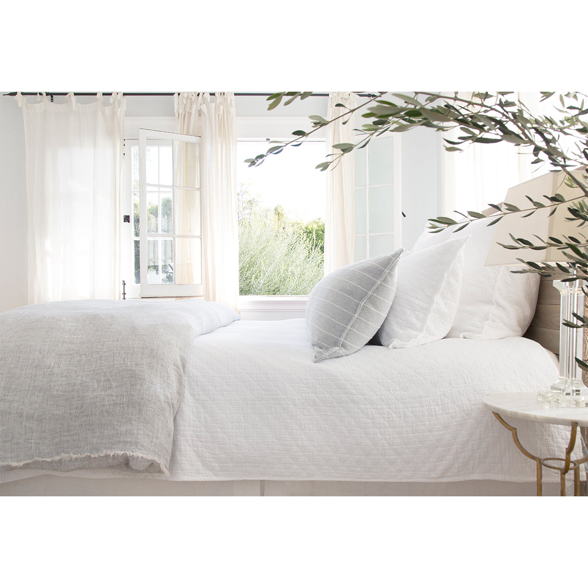 ojai matelasse collection - 4 colors - coverlet - pom pom at home